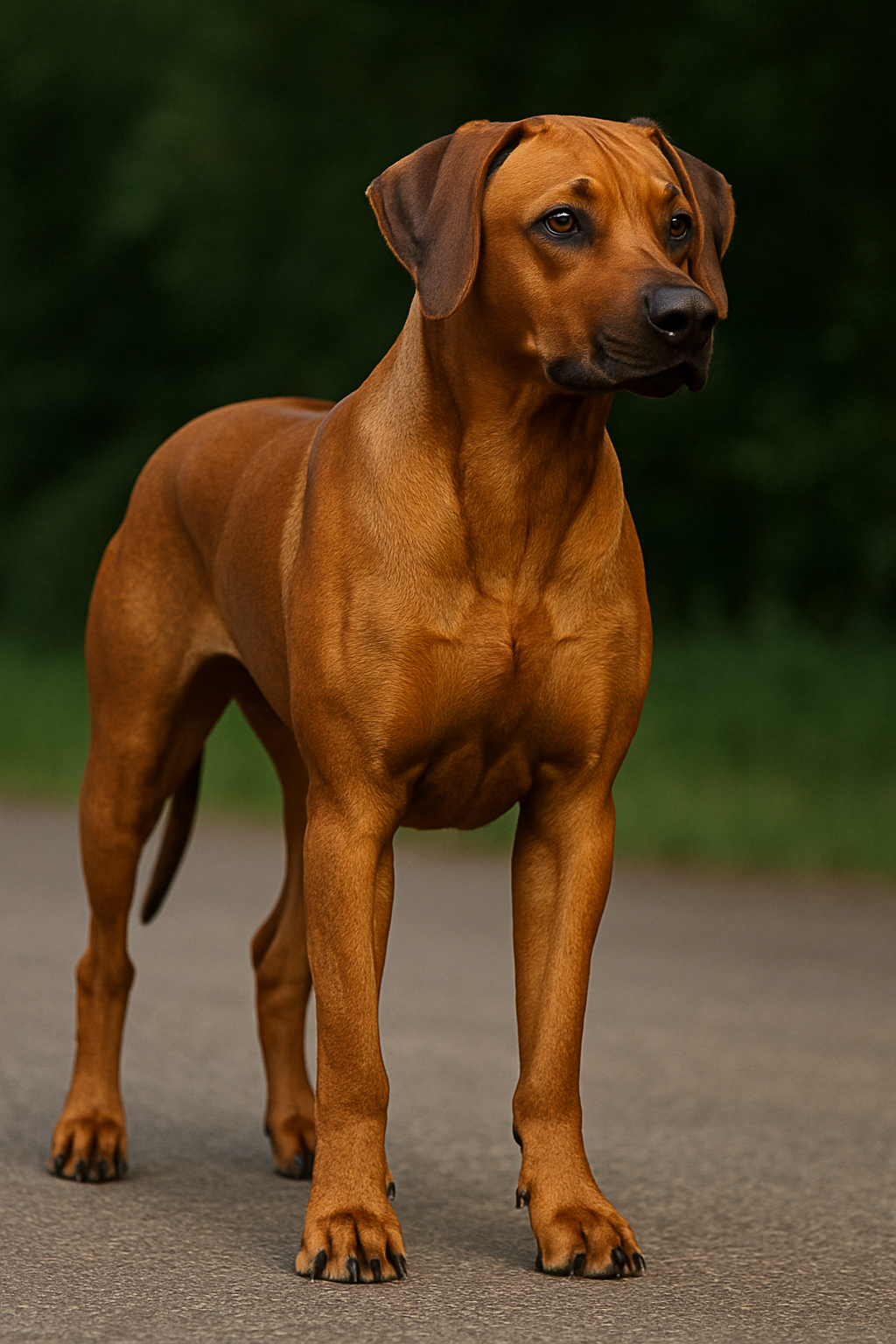 Rhodesian Ridgeback: raceguide – temperament, pleje, motion og sundhed