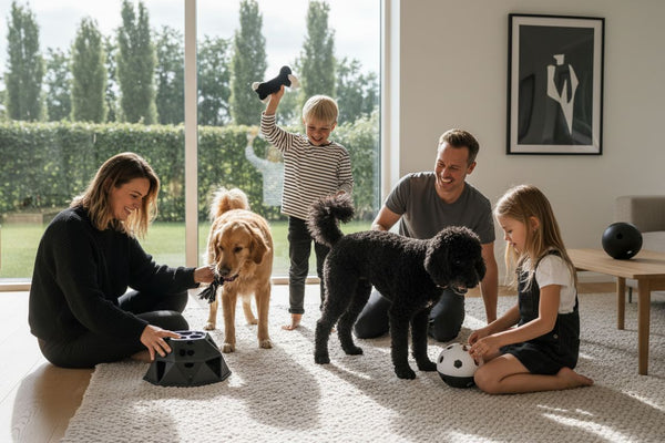 hundelegetøj familie leg