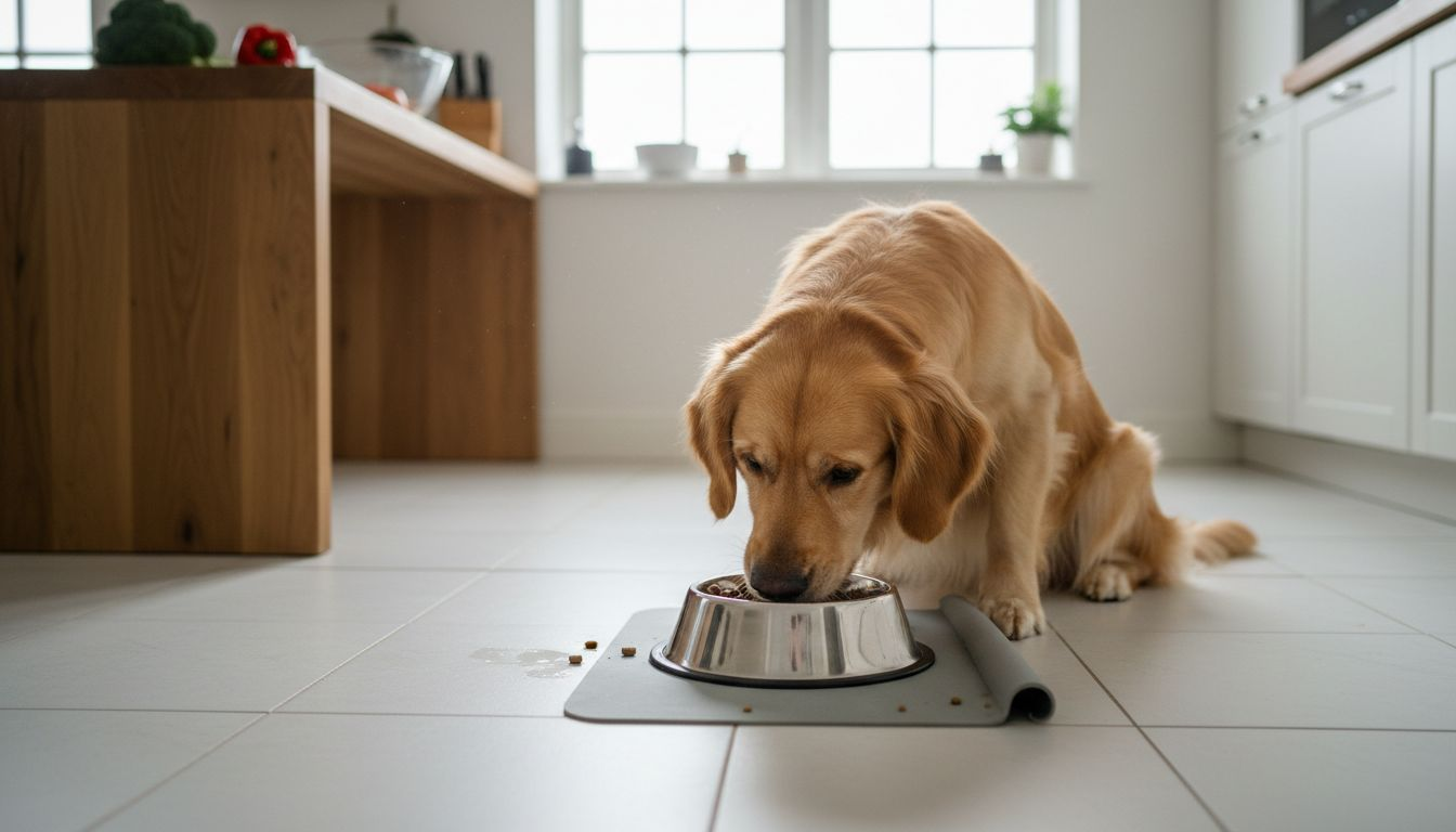 Vores golden retriever får foder uden korn, og det trives den rigtig godt med.