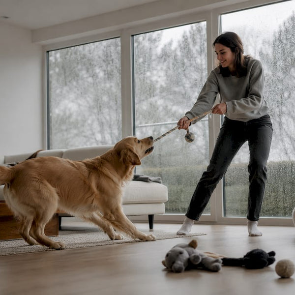 Aktivering af hund indendørs: 12 idéer til regnvejrsdage