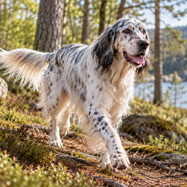 Engelsk Setter: raceguide – temperament, pleje, motion og sundhed