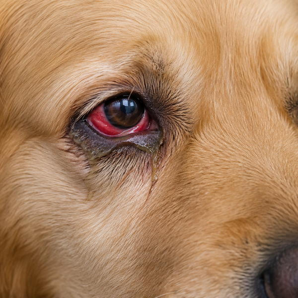 Øjenbetændelse hos hund: symptomer, årsager og behandling