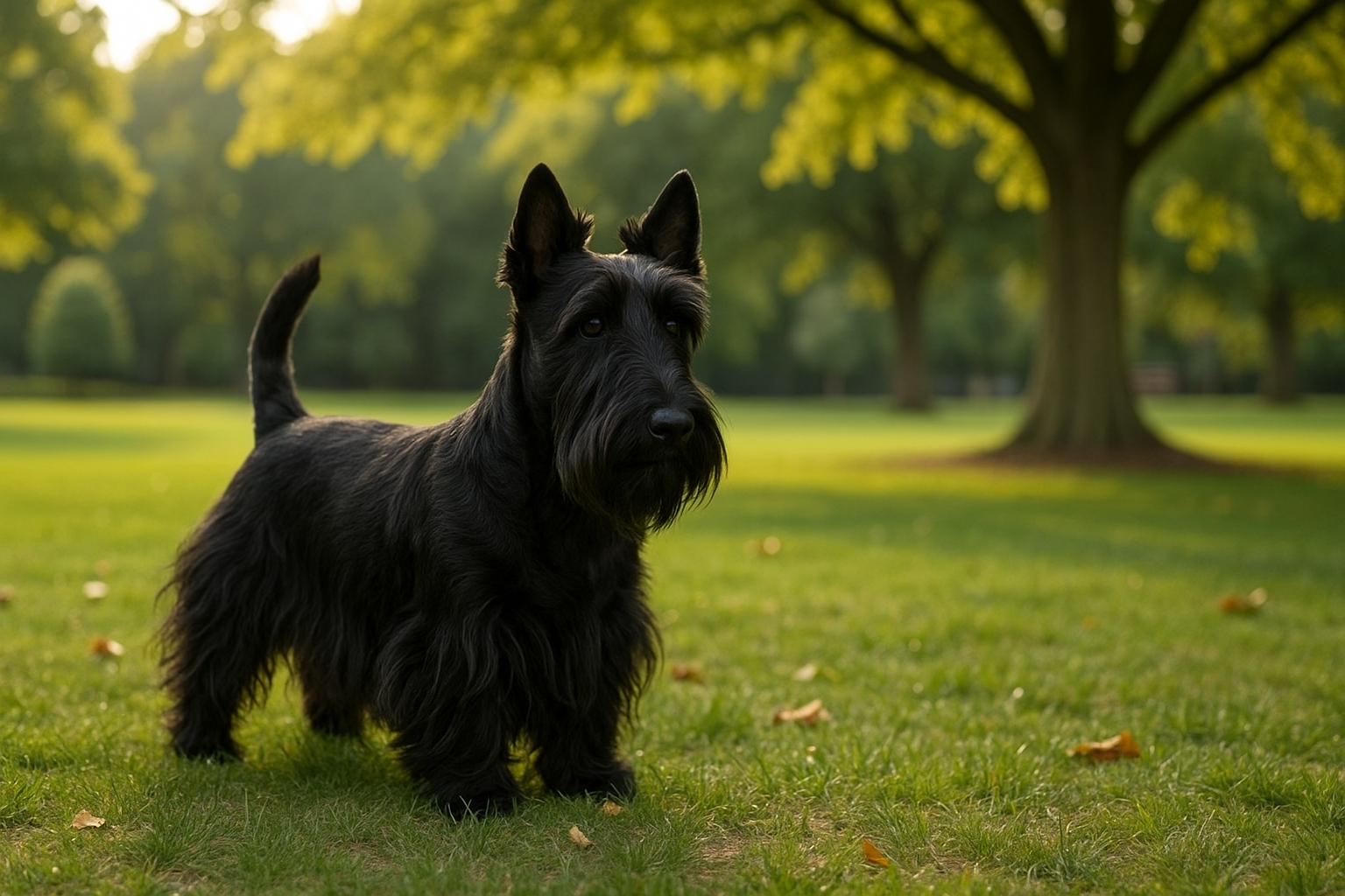 Skotsk Terrier: raceguide – temperament, pleje, motion og sundhed