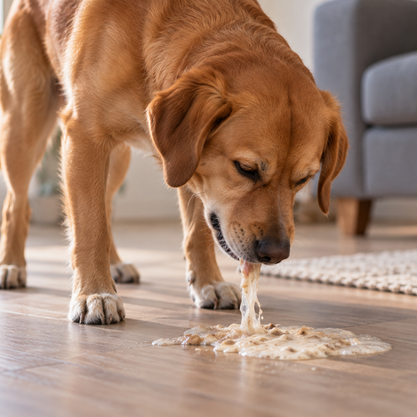 Hund kaster op: årsager, hvornår til dyrlægen, og hvad du fodrer med