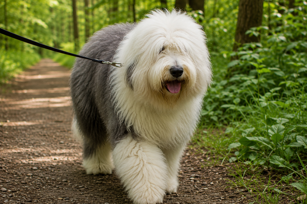 Old English Sheepdog: raceguide – temperament, pleje, motion og sundhed
