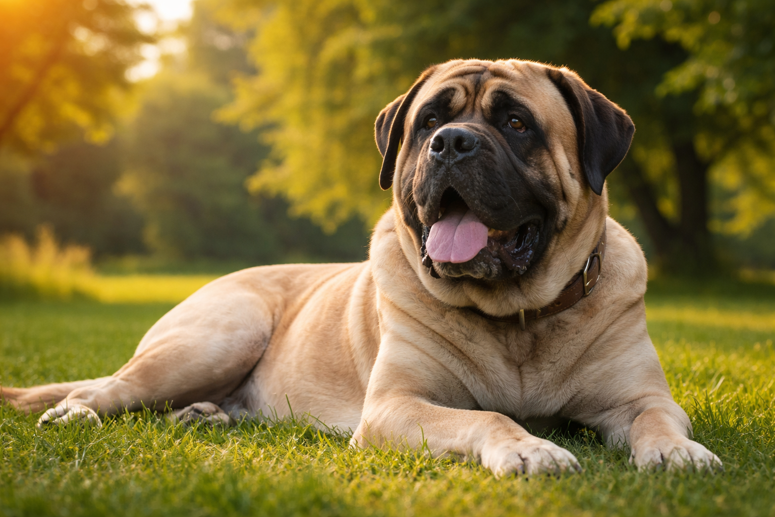 Mastiff (engelsk): raceguide – temperament, pleje, motion og sundhed