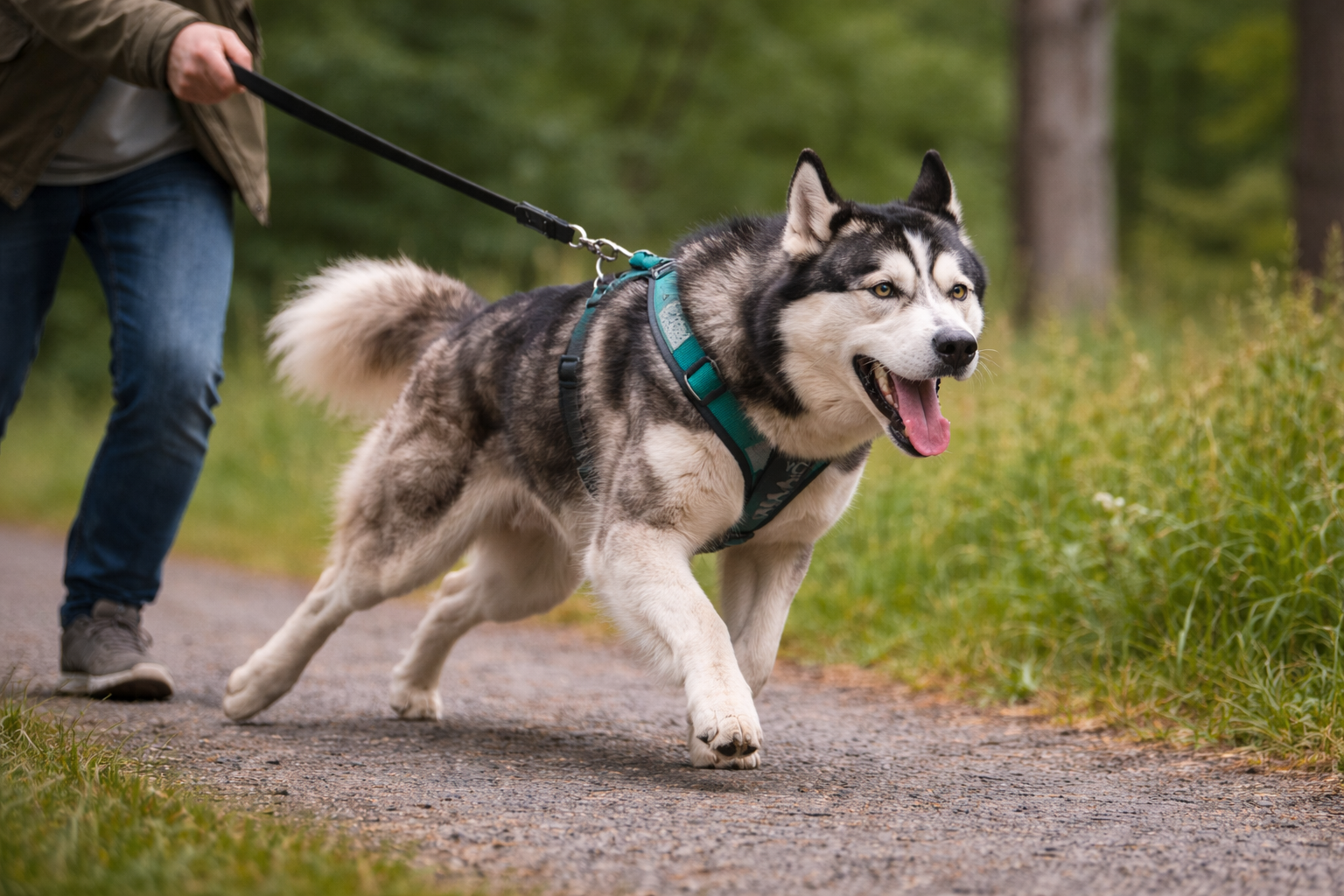 Min hund trækker