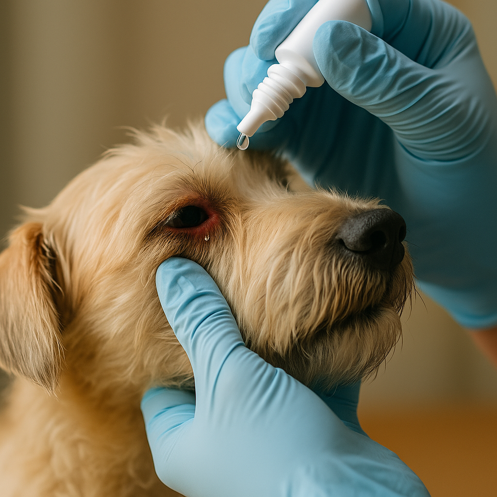 Øjenbetændelse hund