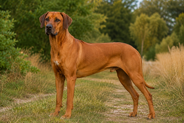 Rhodesian Ridgeback: raceguide – temperament, pleje, motion og sundhed