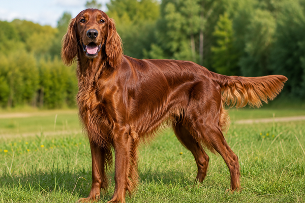 Irsk Setter: raceguide – temperament, pleje, motion og sundhed