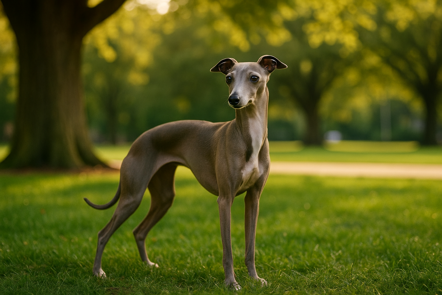 Italiensk Mynde (Piccolo levriero italiano): raceguide – temperament, pleje, motion og sundhed