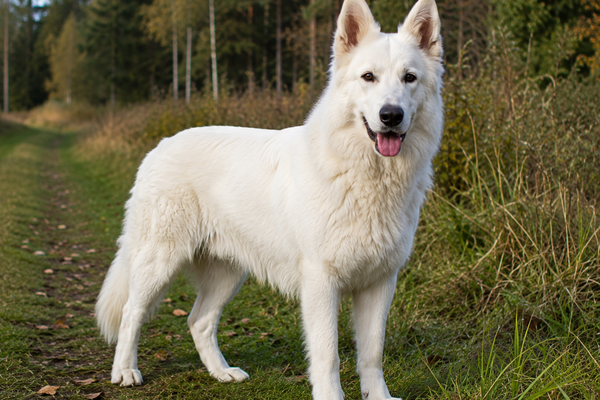 Hvid Schweizerhyrdehund: raceguide – temperament, pleje, motion og sundhed