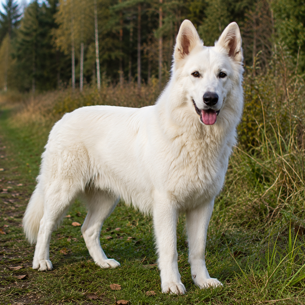 Hvid schweizisk hyrdehund: raceguide til temperament, pleje og sundhed