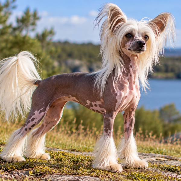 Chinese Crested (Kinesisk Hårløs): raceguide – temperament, pleje, motion og sundhed