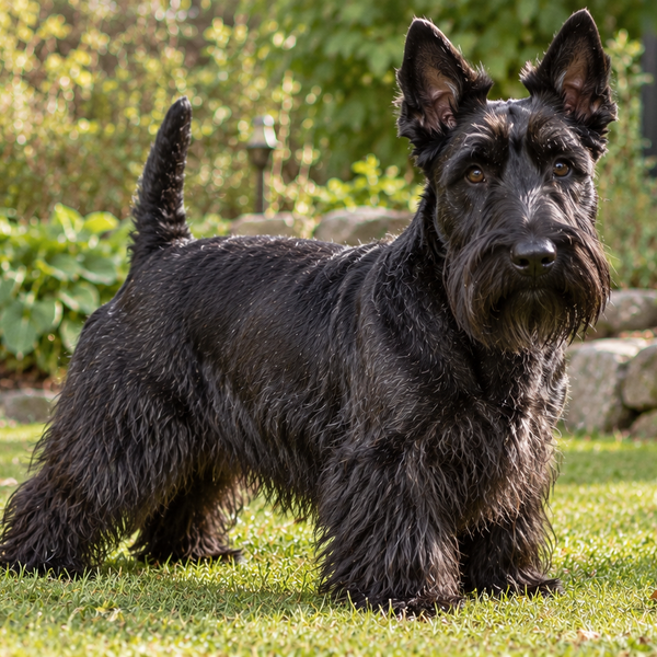 Skotsk Terrier: raceguide – temperament, pleje, motion og sundhed
