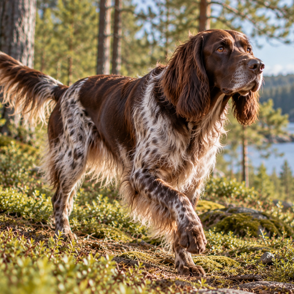 Langhåret Hønsehund: raceguide – temperament, pleje, motion og sundhed