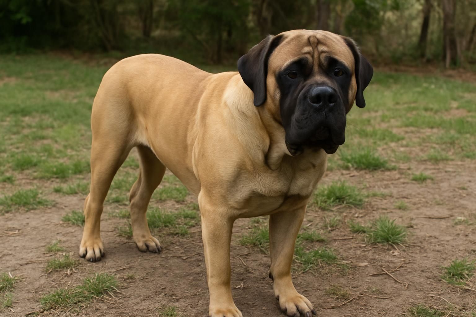 Mastiff (engelsk): raceguide – temperament, pleje, motion og sundhed