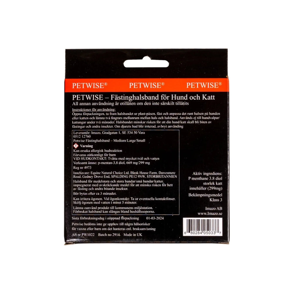 Petwise Flåthalsbånd Kat