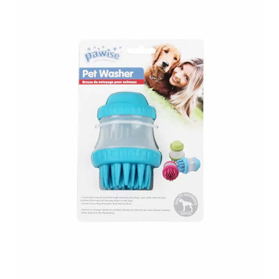 Pawise Hundebrusebørste til bad og pelspleje af hunden, produktbillede forfra