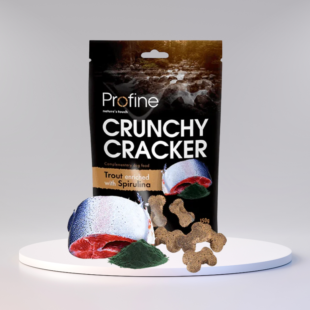 Profine Crunchy Cracker – Ørred & Spirulina, 200 g