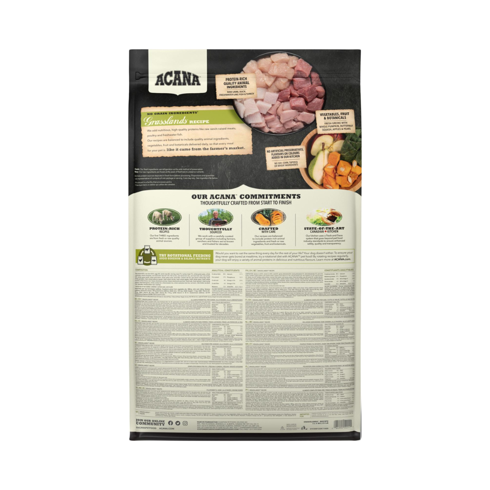 ACANA Highest Protein Dog Grasslands 11,4kg