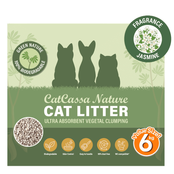 CatCassa Nature kattegrus med jasminduft, 6 kg, produktbillede 3