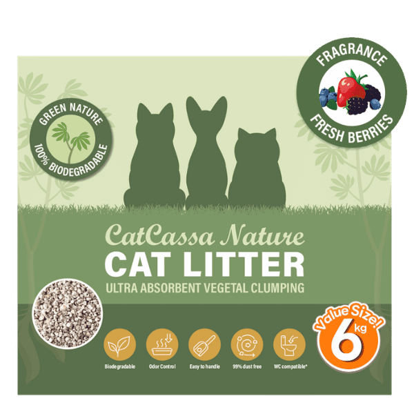 CatCassa Nature kattegrus med bærduft, 6 kg, produktbillede 3