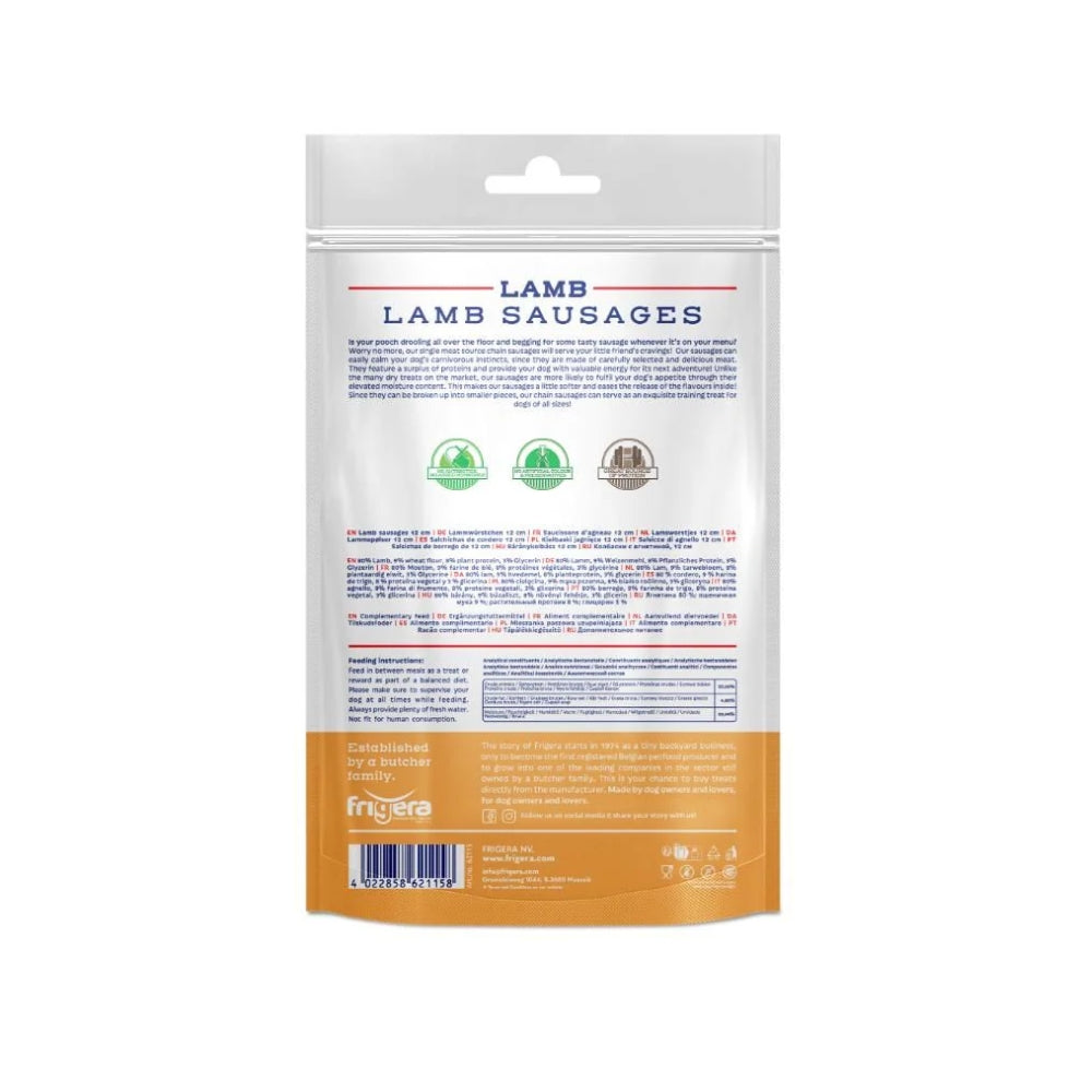 Natural Dog Chews Lammepølser 12cm, 5stk