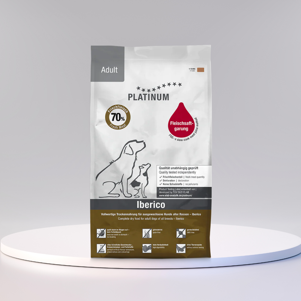 PLATINUM Sorte Iberiske Svin Adult Hundefoder