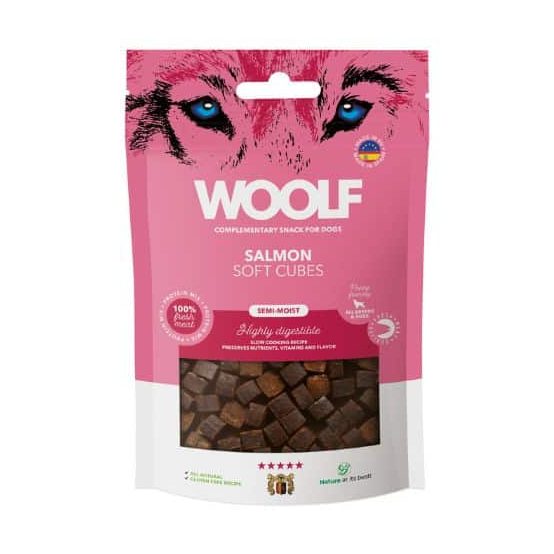 Woolf Soft Cubes Laks, 100g