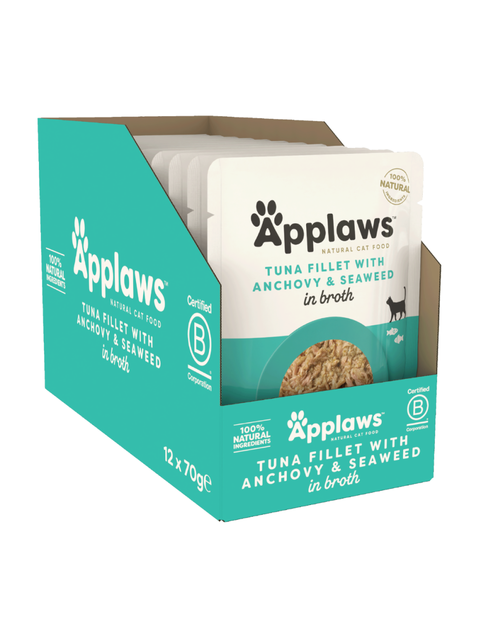 Applaws Tun & Ansjoser 70g Pose, Kat