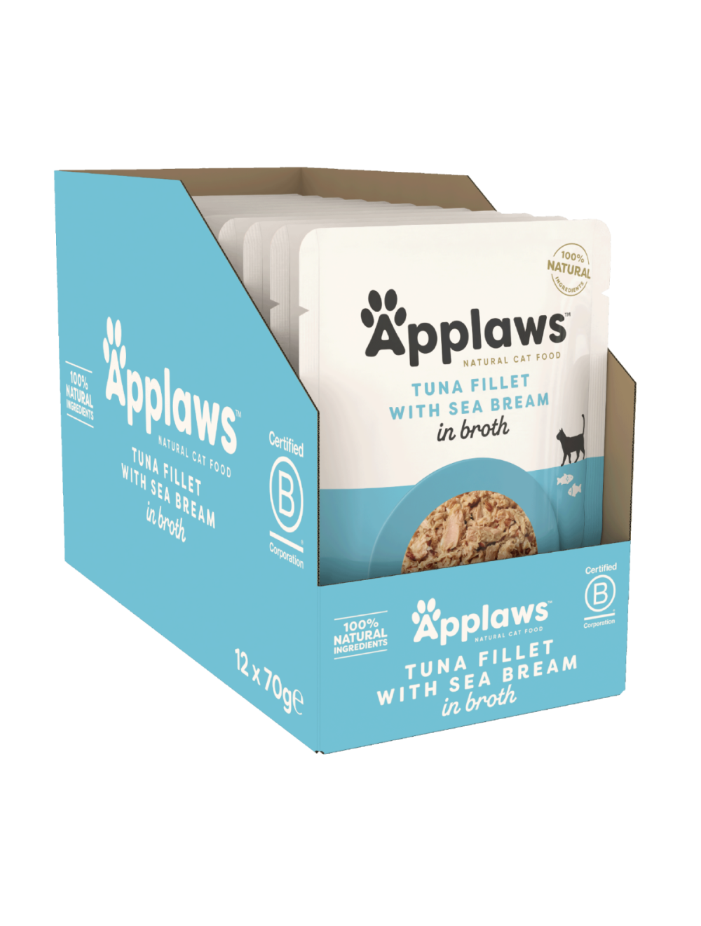 Applaws Tun & Havbrasen 70g Pose, Kat