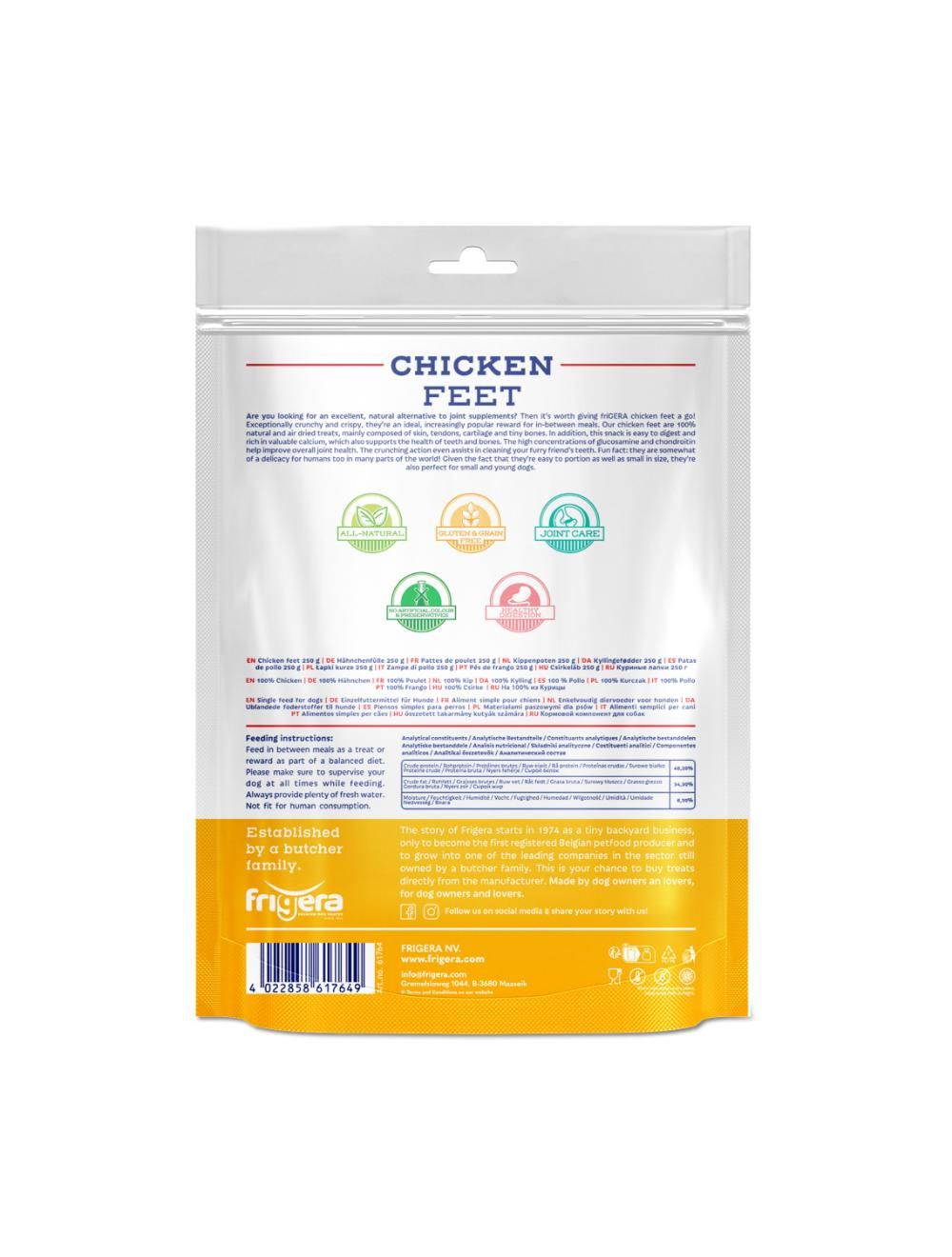 Natural Dog Chews Kyllinge fødder 250gr