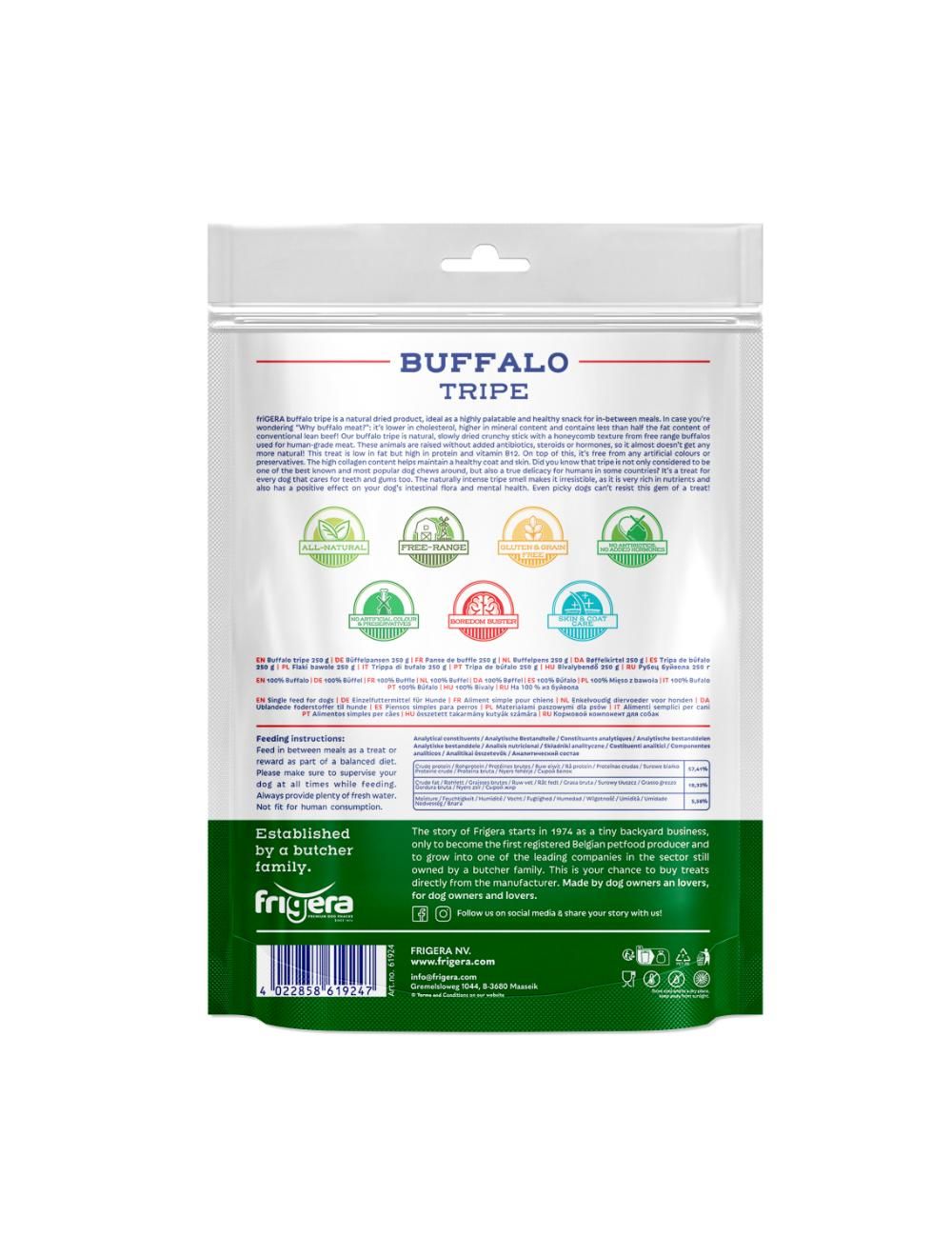 Natural Dog Chews Bøffelkallun 250gr