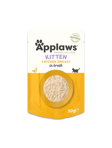 Applaws Kitten Kyllingebryst i bouillon 50 g pose til killinger, forside