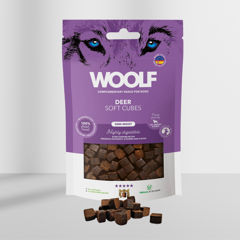 Woolf Soft Cubes Hjort, 100g