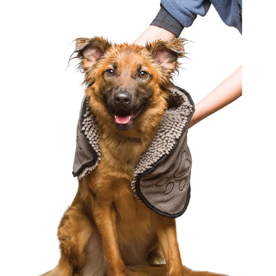 Dirty Dog håndklæde i mikrofiber til hunde, 33 x 79 cm, set forfra