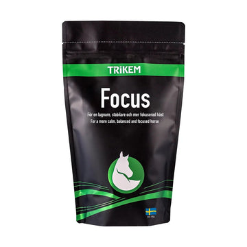 Trikem Fokus tilskud til heste, 600 g pose set forfra