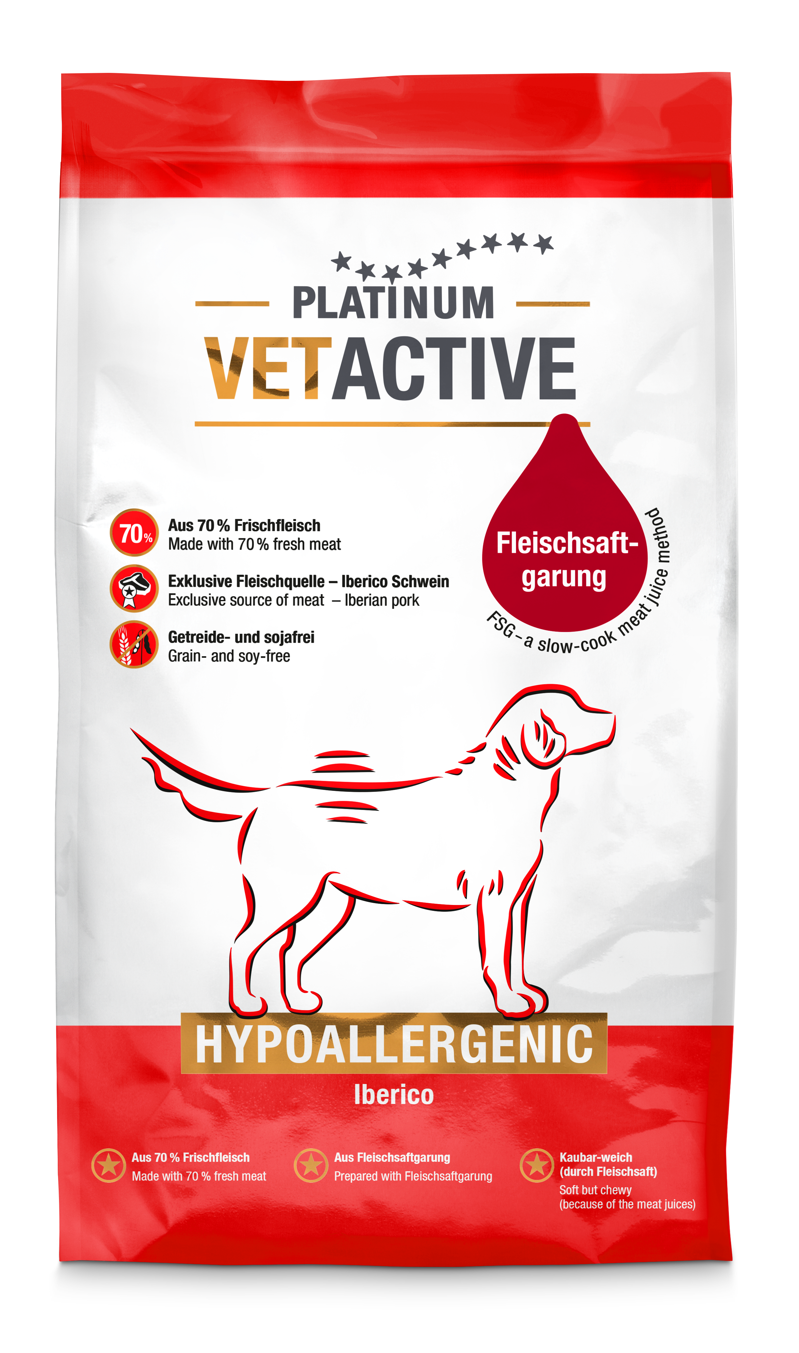 PLATINUM Vetactive Hypoallergenic Hundefoder
