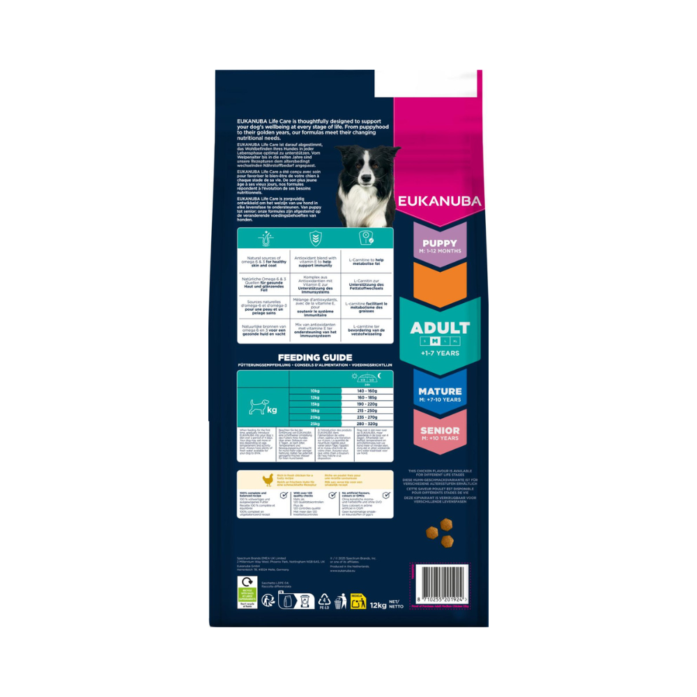 EUKANUBA Adult Medium Breed Kylling 12kg
