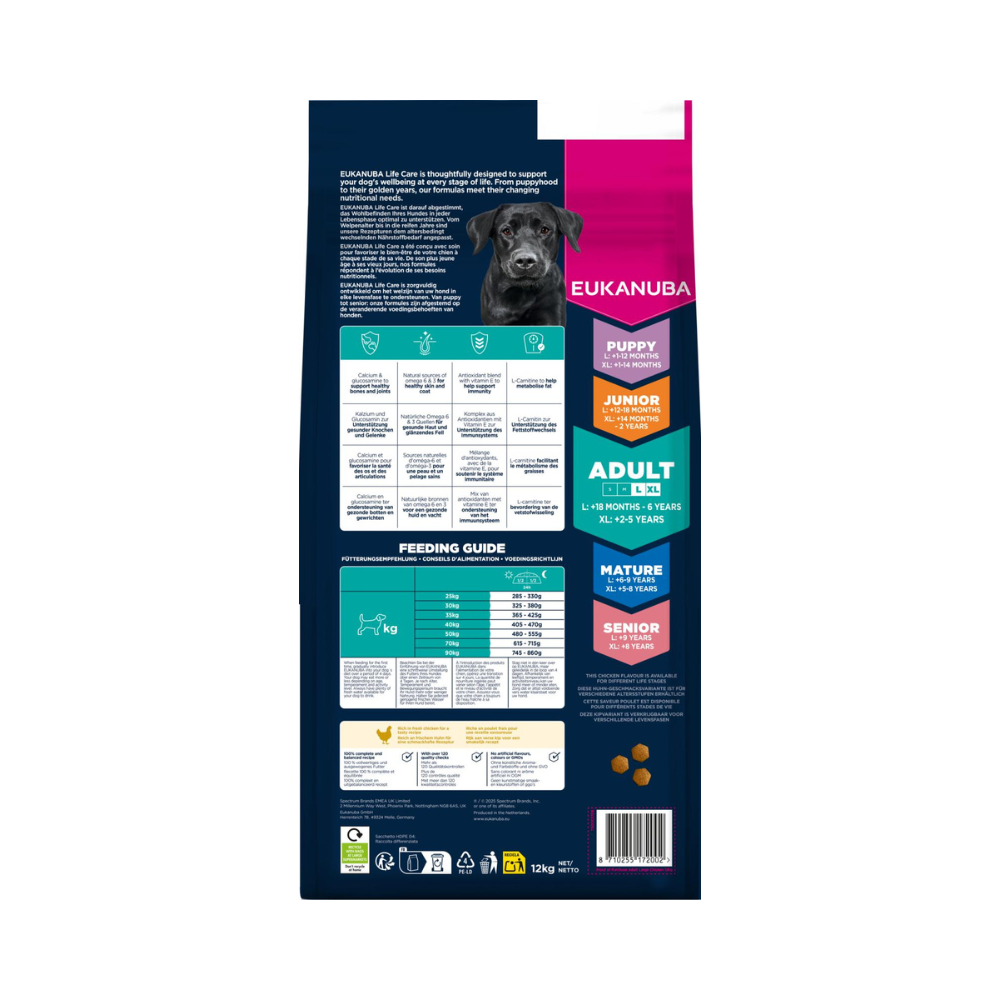 EUKANUBA Adult Large Breed Kylling 12kg