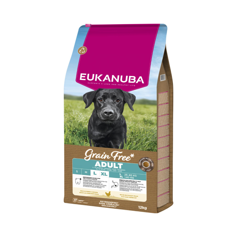 EUKANUBA Adult Large Breed Grainfree Kylling 12kg
