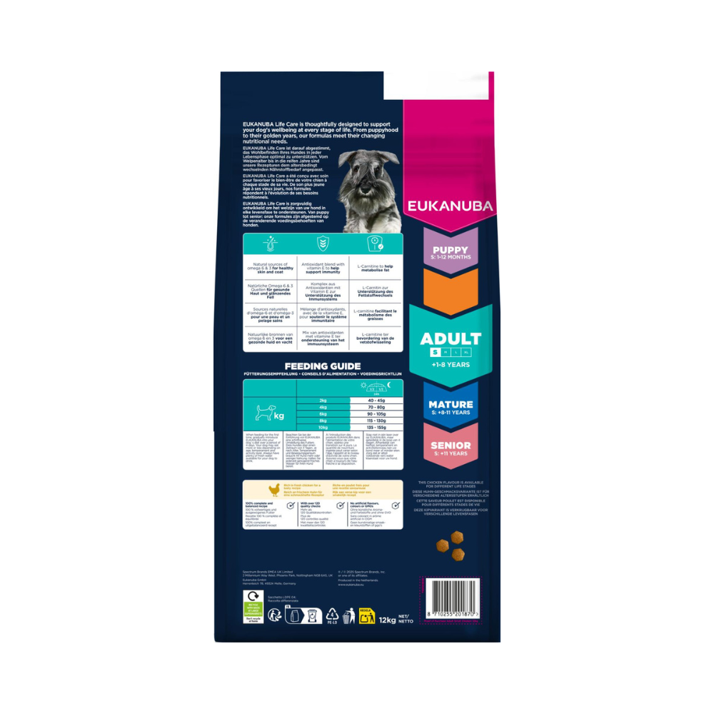 EUKANUBA Adult Small Breed Kylling 12kg