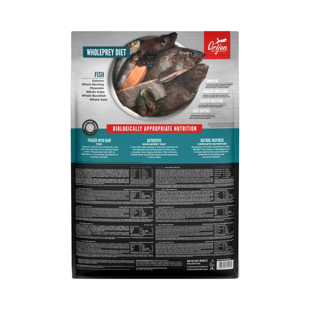 ORIJEN DOG Adult Small Breed Marine Fish 4,5kg