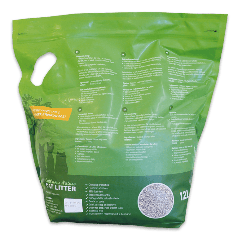 CatCassa Nature kattegrus (Grøn te) 12 liter