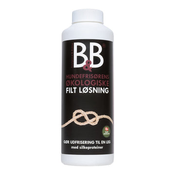 B&B Hundefrisørens Filt løsning til hund og kat, 120 g, set forfra