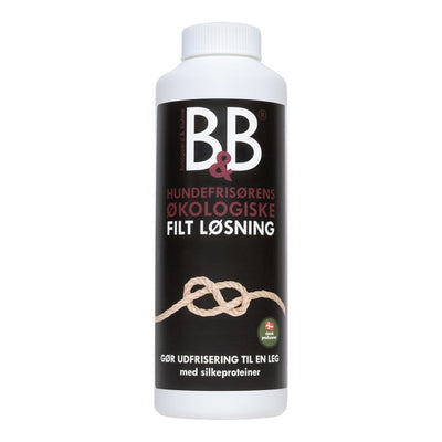 B&B Hundefrisørens Filt løsning til hund og kat, 120 g, set forfra