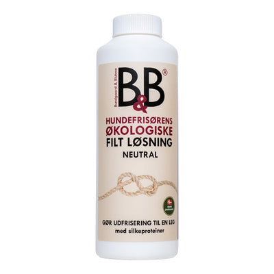 B&B Hundefrisørens Filt løsning Neutral uden duft til hund og kat, 120 g, set forfra